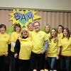 Volunteers during the kickoff wearing their BAM t-shirts.