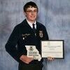 Drew Magers of the La Plata FFA Chapter wins Missouri FFA Agricultural Mechanics Design and Fabrication Proficiency Award during the 89th Missouri FFA Convention, Columbia, Missouri, April 20-21, 2017.