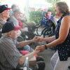Jeanie Nail danced with residents of Loch Haven while Bill Lear and Friends played in the background.