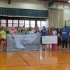 Members of Scrub Club at Atlanta C-3 were presented with a banner and a check from the Northeast Coalition for Roadway Safety on Monday, May 9.